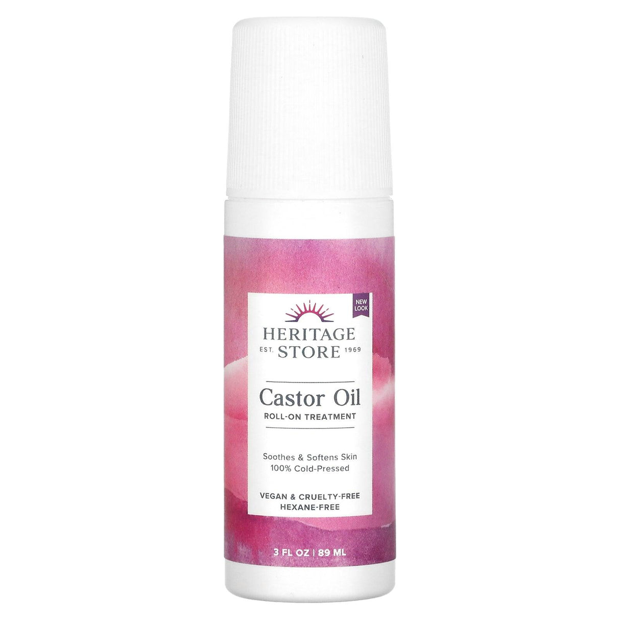 Heritage Store, Castor Oil Roll-On, 3 fl oz (89 ml) - Supply Center USA