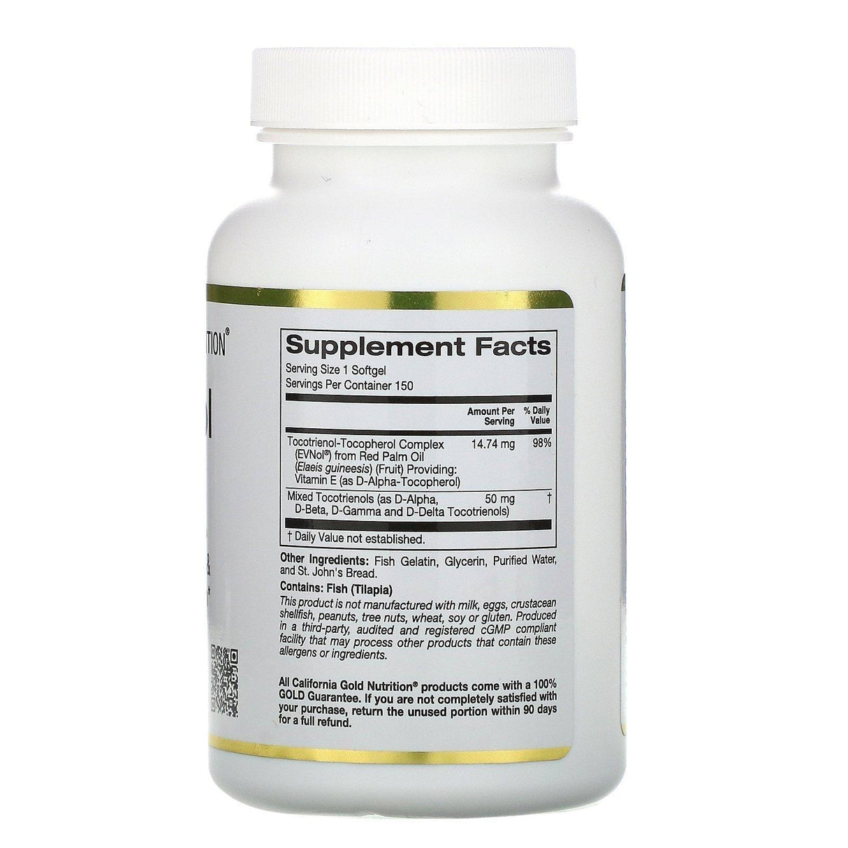 California Gold Nutrition, Tocotrienol Complex, 150 Fish Gelatin Softgels - Supply Center USA