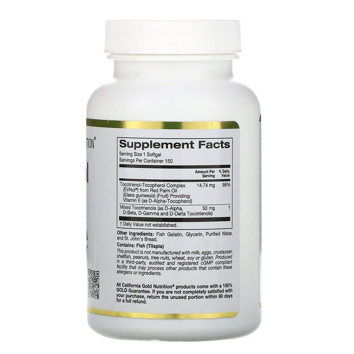 California Gold Nutrition, Tocotrienol Complex, 150 Fish Gelatin Softgels - HealthCentralUSA