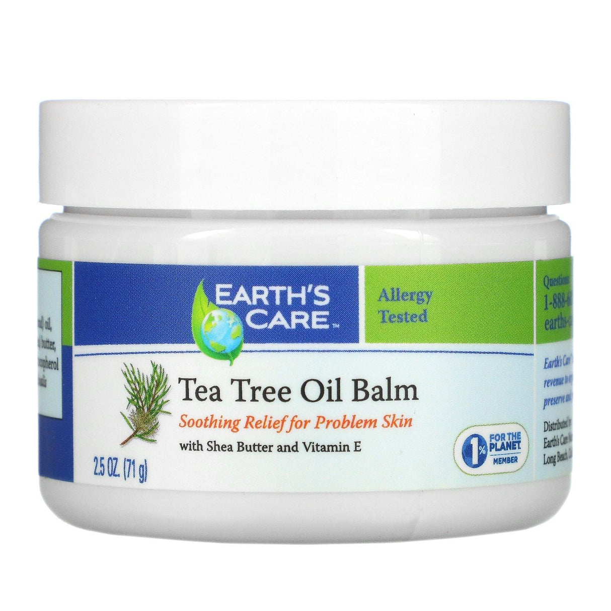 Earth's Care, Tea Tree Oil Balm, 0.21 oz (6 g) - Supply Center USA