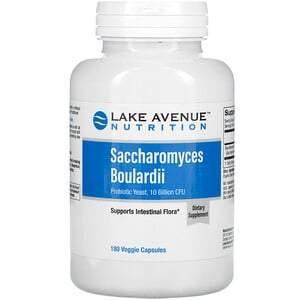 Lake Avenue Nutrition, Saccharomyces Boulardii, Probiotic Yeast, 10 Billion CFU, 180 Veggie Capsules - Supply Center USA