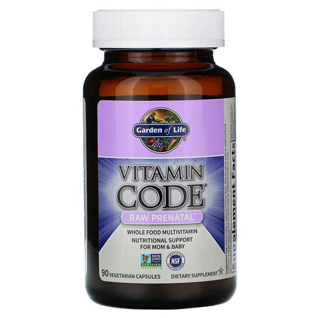 Garden of Life, Vitamin Code, RAW Prenatal, 90 Vegetarian Capsules - Supply Center USA