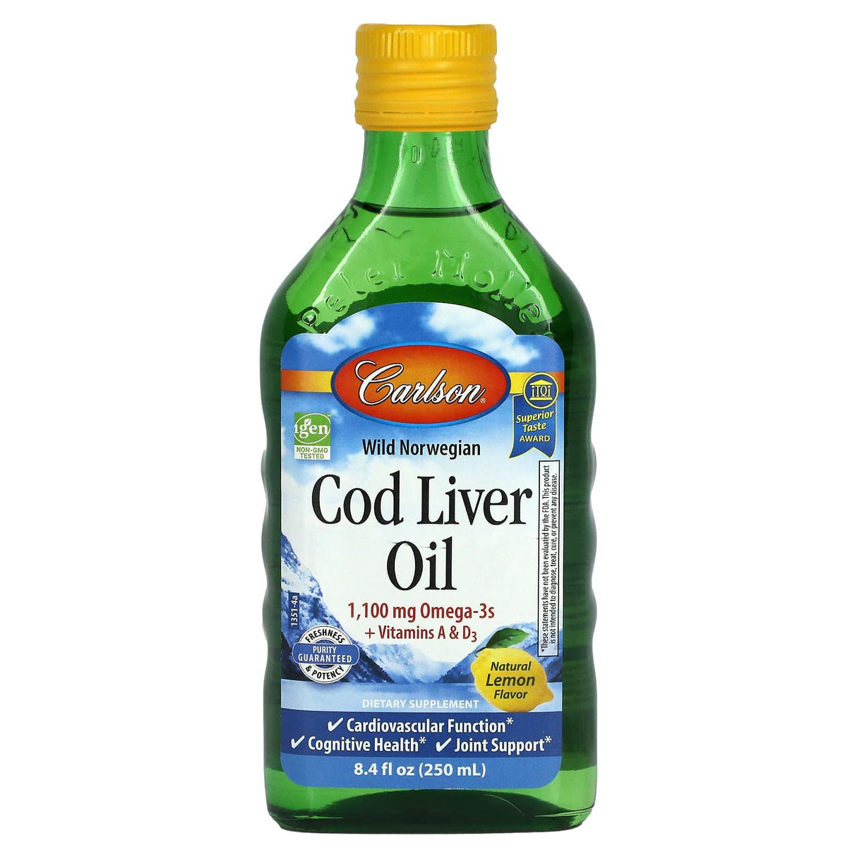 Carlson, Wild Norwegian Cod Liver Oil, Fruit Splash, 8.4 fl oz (250 ml) - Supply Center USA