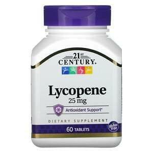 21st Century, Lycopene, 25 mg, 60 Tablets - Supply Center USA