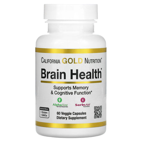 California Gold Nutrition, Brain Health, 60 Veggie Capsules - Supply Center USA