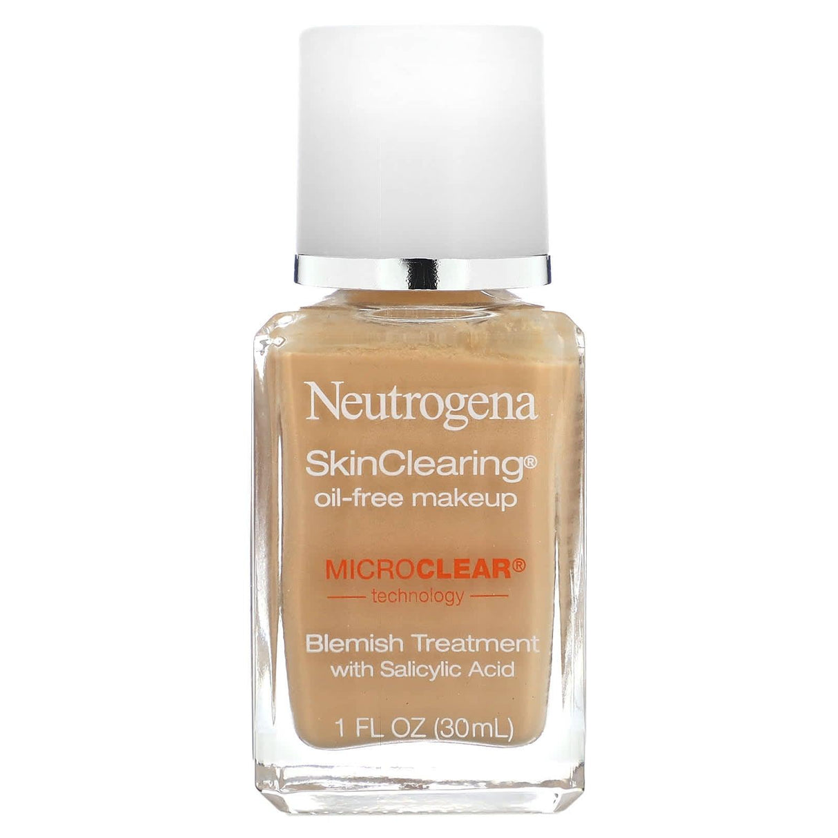 Neutrogena, SkinClearing Oil-Free Makeup, Buff 30, 1 fl oz (30 ml) - Supply Center USA