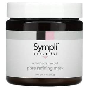 Sympli Beautiful, Activated Charcoal Pore Refining Beauty Mask, 4 oz (113 g) - Supply Center USA