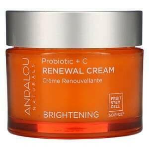 Andalou Naturals, Renewal Cream, Probiotic + C, Brightening, 1.7 fl oz (50 ml) - Supply Center USA