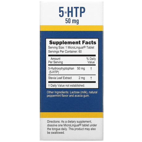 Superior Source, 5-HTP, 50 mg, 60 MicroLingual Instant Dissolve Tablets - Supply Center USA