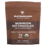 Real Mushrooms, Mushroom Hot Chocolate with 5 Defenders, 240 g - Supply Center USA