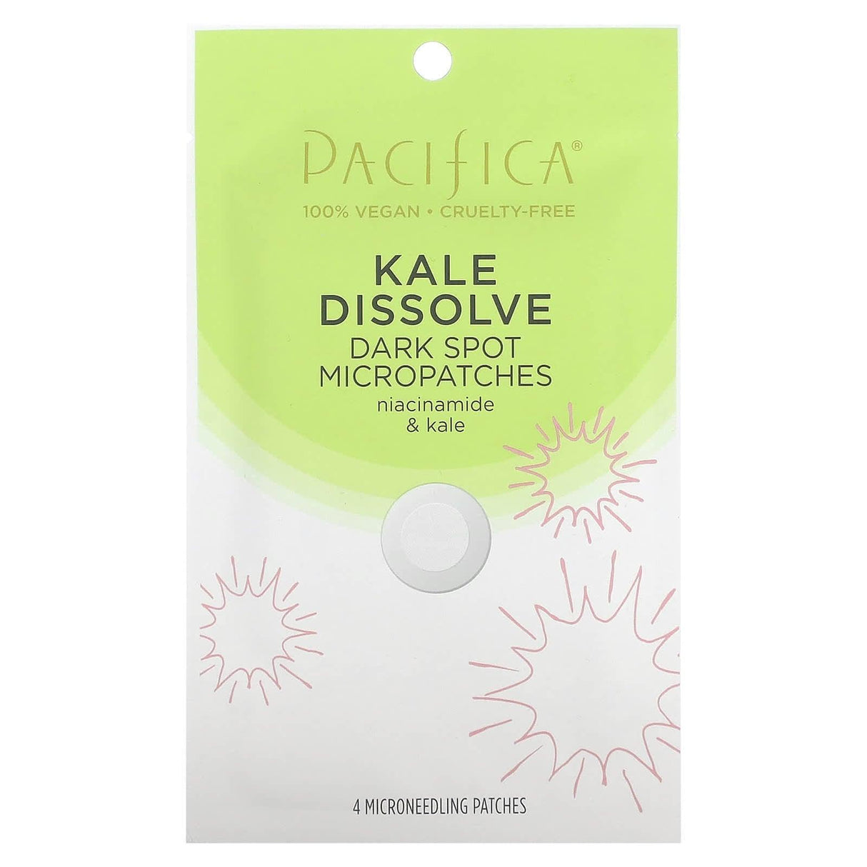 Pacifica, Kale Dissolve, Dark Spot Micropatches, 4 Microneedling Patches - Supply Center USA