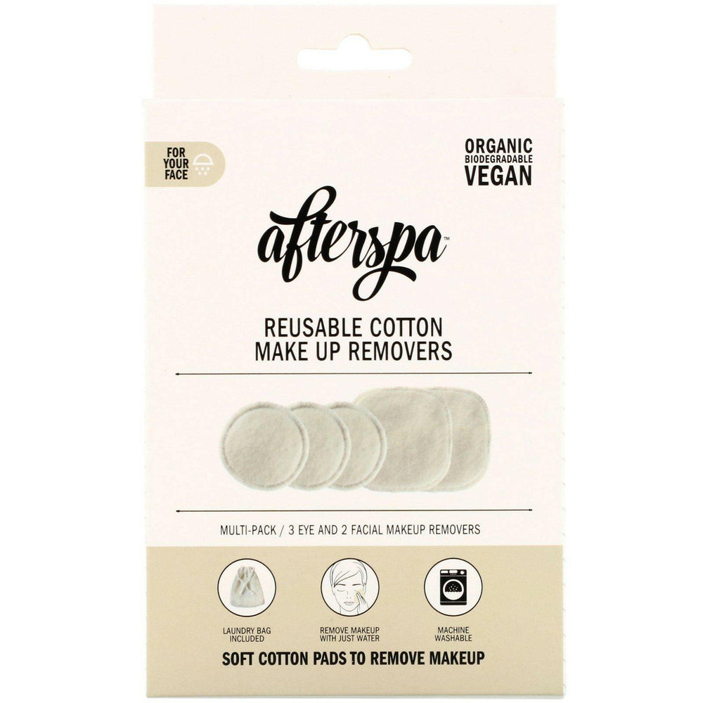 AfterSpa, Reusable Cotton Make Up Removers, 6 Piece Set - HealthCentralUSA