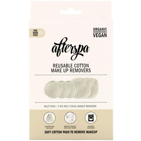 AfterSpa, Reusable Cotton Make Up Removers, 6 Piece Set - Supply Center USA