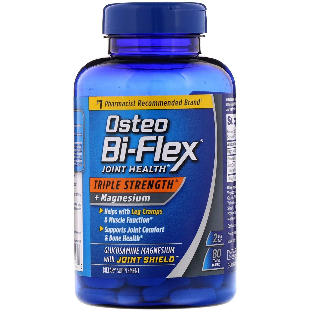 Osteo Bi-Flex, Joint Health, Triple Strength + Magnesium, 80 Coated Tablets - Supply Center USA