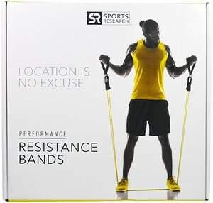 Sports Research, Performance Resistance Bands, 5 Bands - HealthCentralUSA