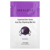 Idealove, Superfood Skin Savior, Almond Love with You, 1 Beauty Sheet Mask, 0.68 fl oz (20 ml) - Supply Center USA