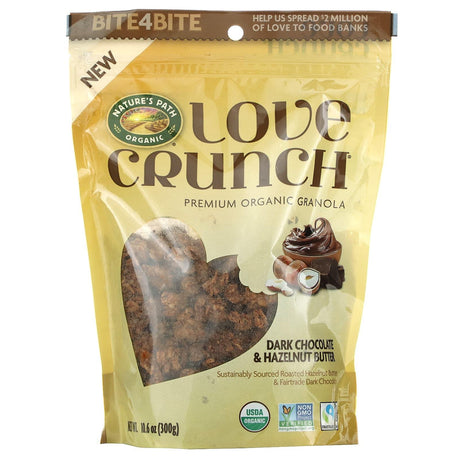 Nature's Path, Love Crunch, Premium Organic Granola, Dark Chocolate & Hazelnut Butter, 10.6 oz (300 g) - Supply Center USA