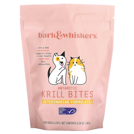 Dr. Mercola, Bark & Whiskers, Antarctic Krill Bites, For Dogs & Cats, 6.34 oz (180 g) - Supply Center USA