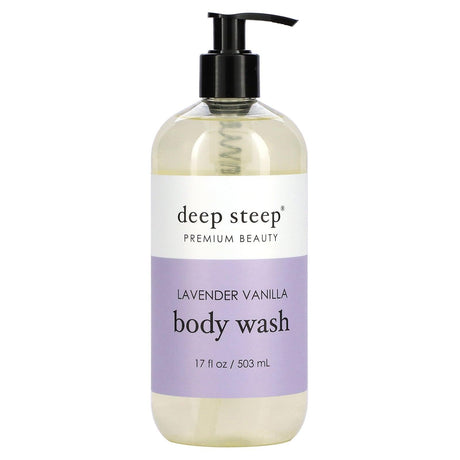 Deep Steep, Body Wash, Brown Sugar Vanilla, 17 fl oz (503 ml) - Supply Center USA