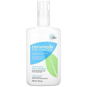 Ceramedx, Gentle Foaming Facial Cleanser, Fragrance Free, 8 fl oz (236 ml) - Supply Center USA