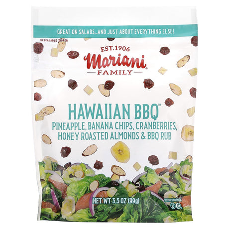 Mariani Dried Fruit, Sweet & Tangy, Cranberries, Blueberries & Honey Roasted Almonds, 3.5 oz (99 g) - Supply Center USA