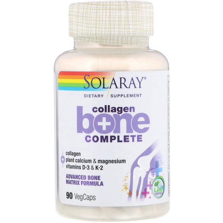 Solaray, Collagen Bone Complete, Advanced Bone Matrix Formula, 90 VegCaps - Supply Center USA