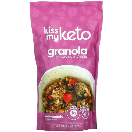 Kiss My Keto, Keto Granola, Peanut Butter & Chocolate Chips, 9.5 oz (270 g) - Supply Center USA