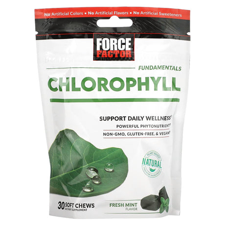 Force Factor, Fundamentals, Chlorophyll, Fresh Mint, 30 Soft Chews - Supply Center USA