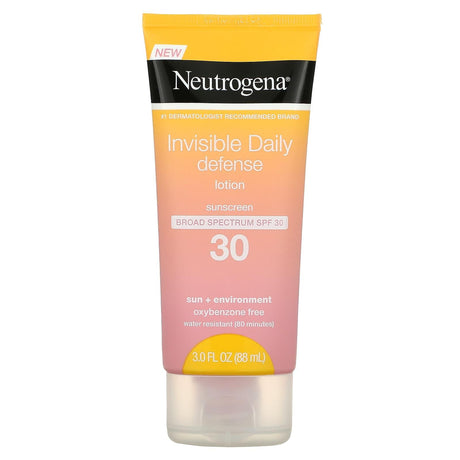 Neutrogena, Invisible Daily Defense Sunscreen Lotion, SPF 60+, 3 fl oz (88 ml) - Supply Center USA