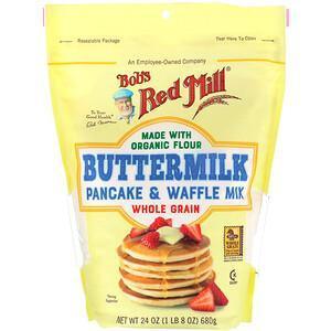 Bob's Red Mill, Buttermilk Pancake & Waffle Mix, Whole Grain, 24 oz (680 g) - Supply Center USA