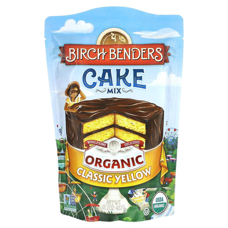 Birch Benders, Cake Mix, Organic Classic Yellow, 15.2 oz (432 g) - Supply Center USA