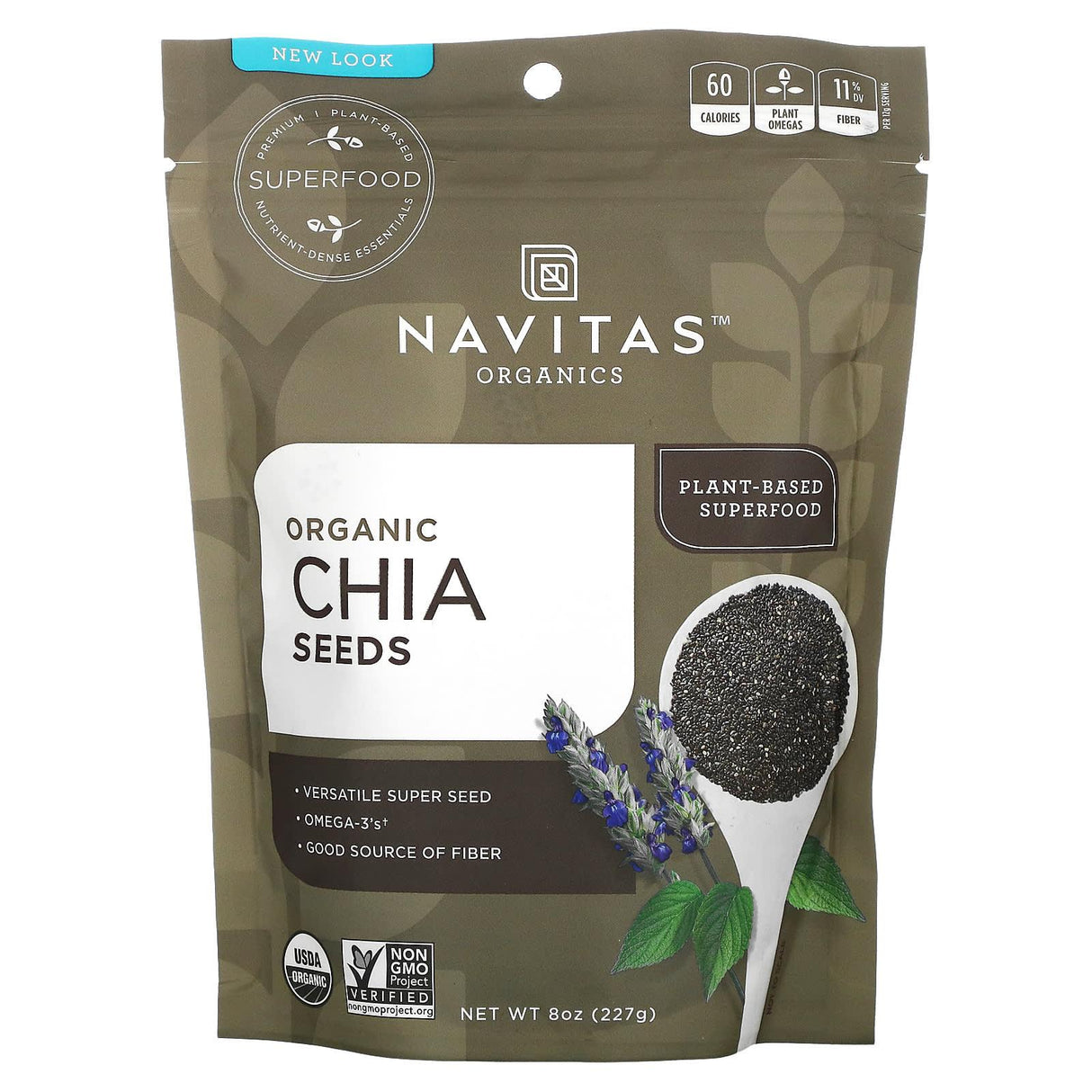 Navitas Organics, Organic Chia Seeds, 8 oz (227 g) - Supply Center USA