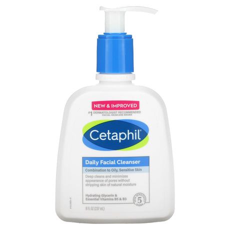 Cetaphil, Daily Facial Cleanser, 8 fl oz (237 ml) - Supply Center USA