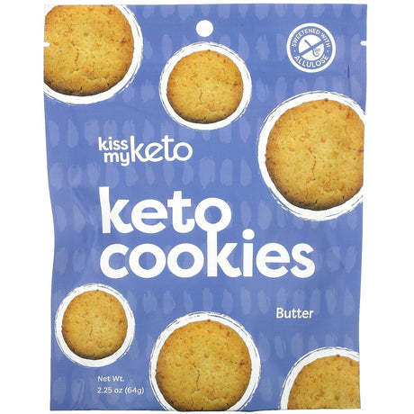 Kiss My Keto, Keto Cookies, Butter, 2.25 oz (64 g) - Supply Center USA