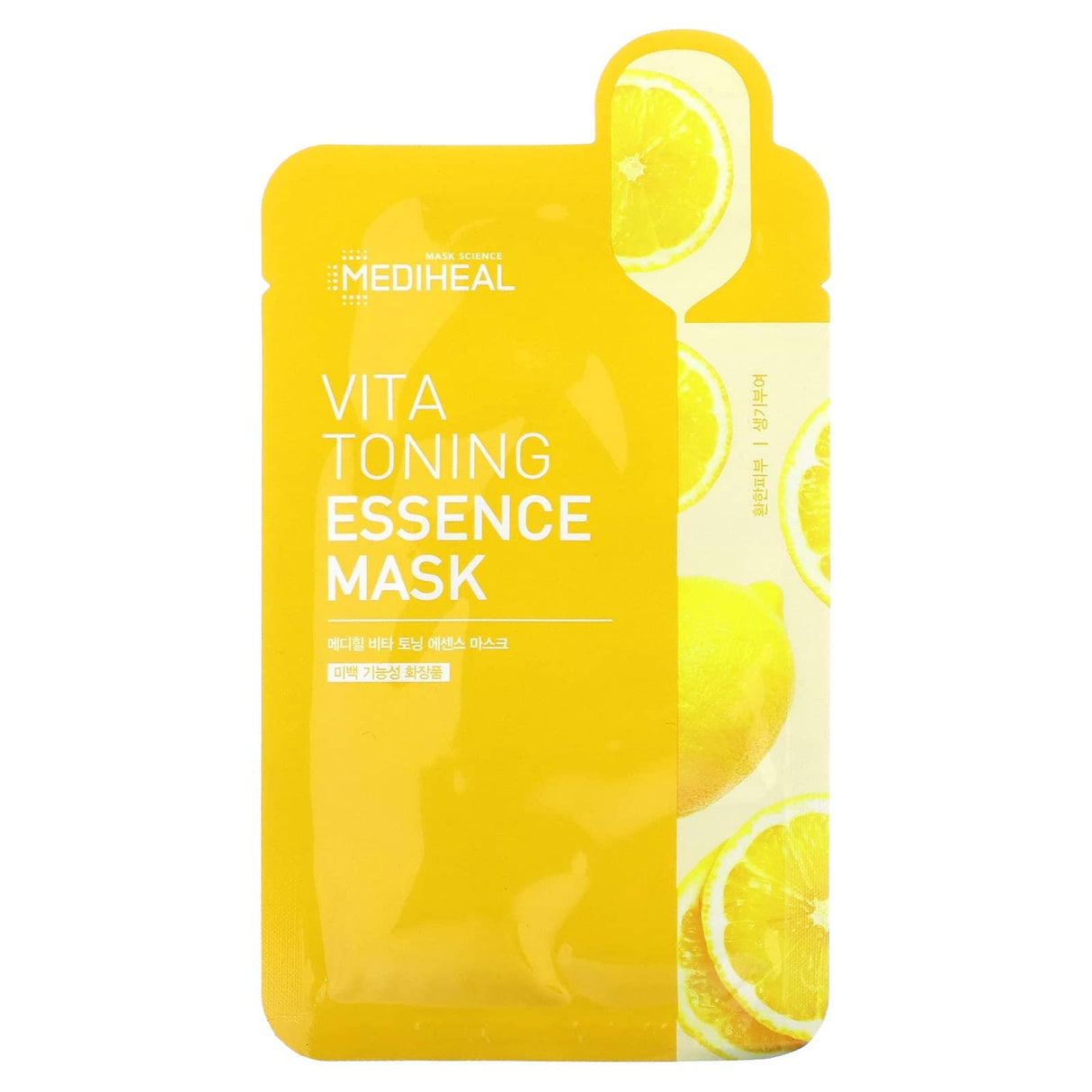 Mediheal, Vita Toning Essence Beauty Mask, 1 Sheet, 0.68 fl oz (20 ml) - Supply Center USA