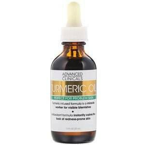 Advanced Clinicals, Turmeric Oil, Perfect for Problem Skin, 1.8 fl oz (53 ml) - Supply Center USA