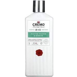 Cremo, 2 In 1 Shampoo & Conditioner, No. 10, Silver Water & Birch, 16 fl oz (473 ml) - Supply Center USA