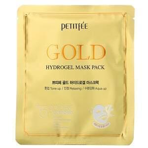 Petitfee, Gold Hydrogel Beauty Mask Pack, 5 Sheets - Supply Center USA