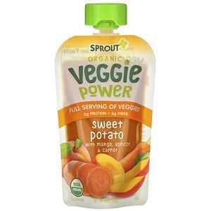 Sprout Organic, Veggie Power, Sweet Potato with Mango, Apricot & Carrot, 4 oz (113 g) - HealthCentralUSA