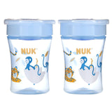 NUK, Evolution 360 Cup, 8 + Months, Blue, 2 Cups, 8 oz (240 ml) Each - Supply Center USA