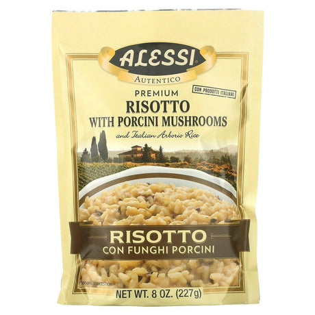 Alessi, Premium Risotto with Porcini Mushrooms and Italian Arborio Rice, 8 oz (227 g) - Supply Center USA