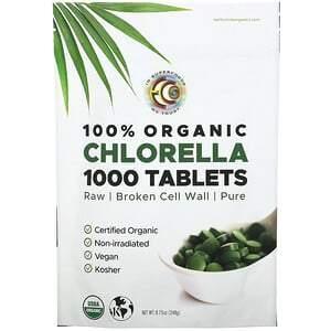 Earth Circle Organics, 100% Organic Chlorella Tablets, 1,000 Tablets, 8.75 oz (248 g) - Supply Center USA