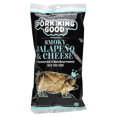 Pork King Good, Flavored Chicharrones, Dill Pickle, 1.75 oz (49.5 g) - Supply Center USA