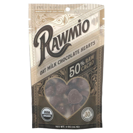 Rawmio, Keto Chocolate Hearts, 72% Raw Cacao, 2 oz (56.7 g) - Supply Center USA