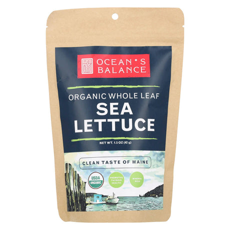 Ocean's Balance, Organic Whole Leaf Sea Lettuce, 1.5 oz (42 g) - Supply Center USA