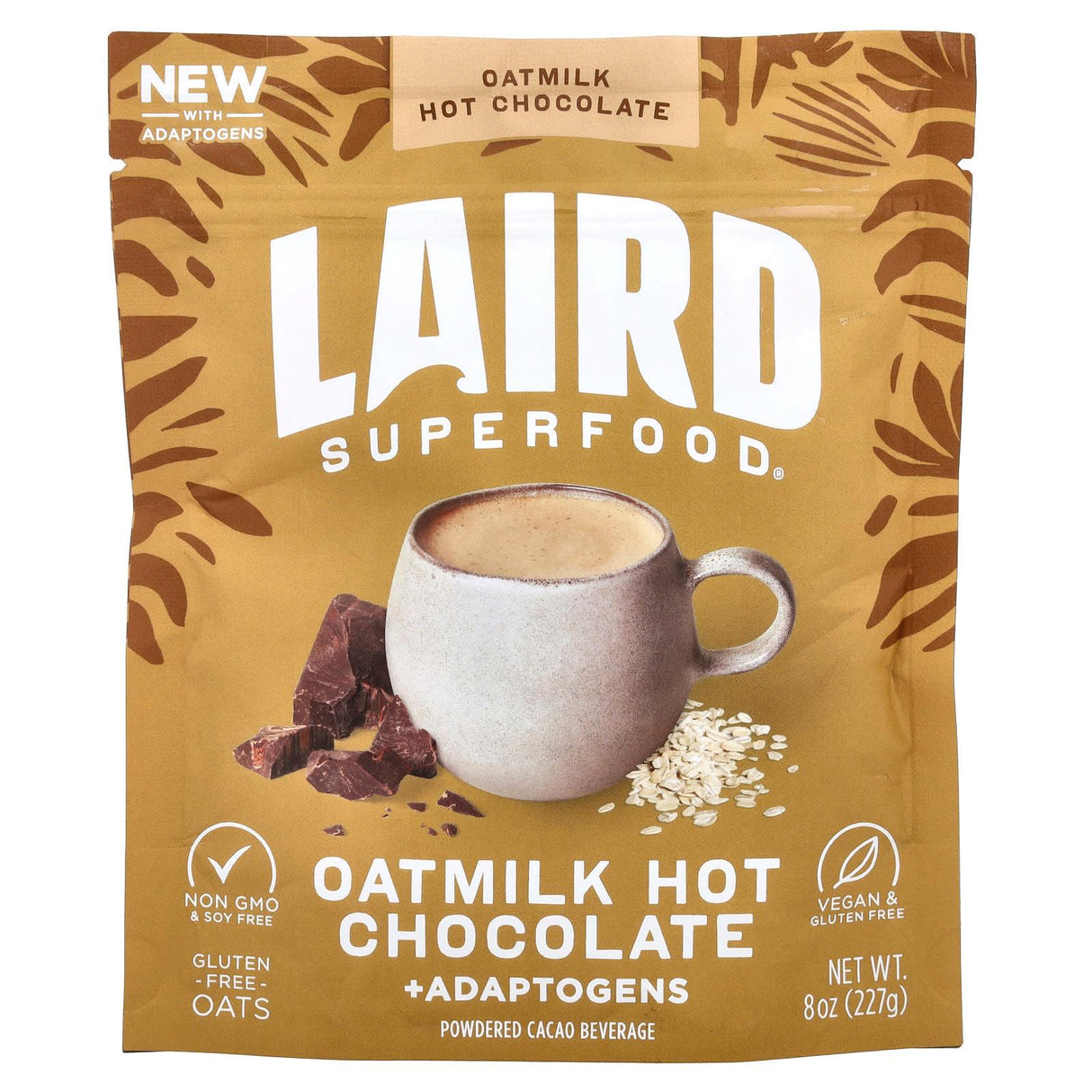 Laird Superfood, Oatmilk Hot Chocolate + Adaptogens, 8 oz (227 g) - Supply Center USA