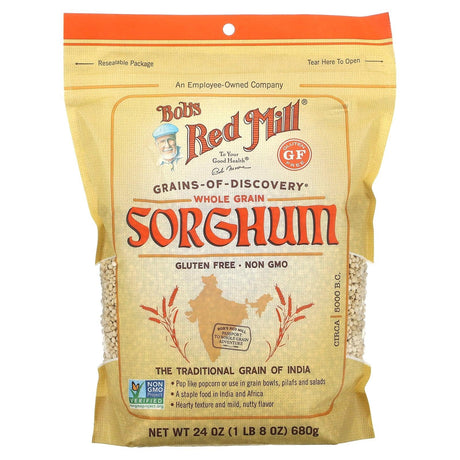 Bob's Red Mill, Whole Grain, Sorghum, Gluten Free, 1 lb 8 oz (680 g) - Supply Center USA