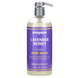 Renpure, Calming Body Wash, Lavender Honey, 24 fl oz (710 ml) - Supply Center USA