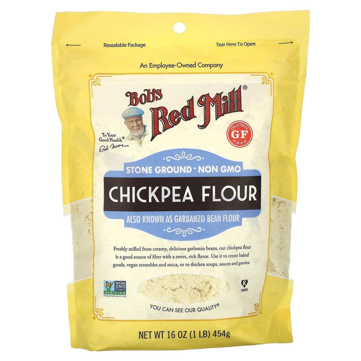 Bob's Red Mill, Chickpea Flour, Gluten Free, 1 lb (454 g) - Supply Center USA