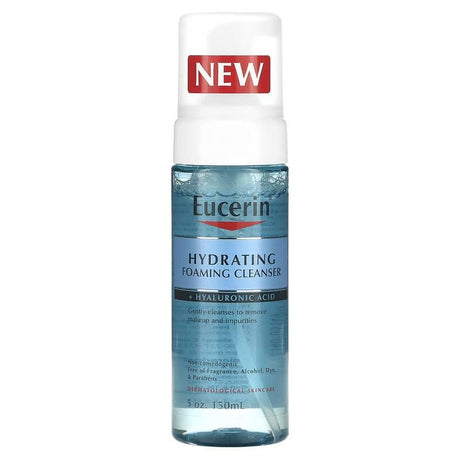 Eucerin, Hydrating Foaming Cleanser + Hyaluronic Acid, 5 oz (150 ml) - Supply Center USA